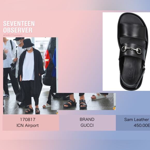 Gucci Black Leather Horse Bit Horsebit Greek Strap Sandals main image 8